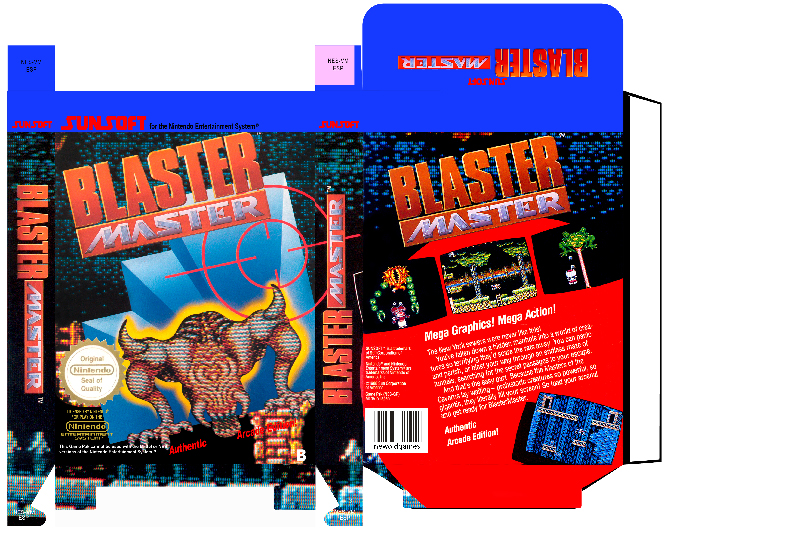 BLASTER MASTER NES CAJA RETRO BOX PLANTILLA PAL ESPAÑA