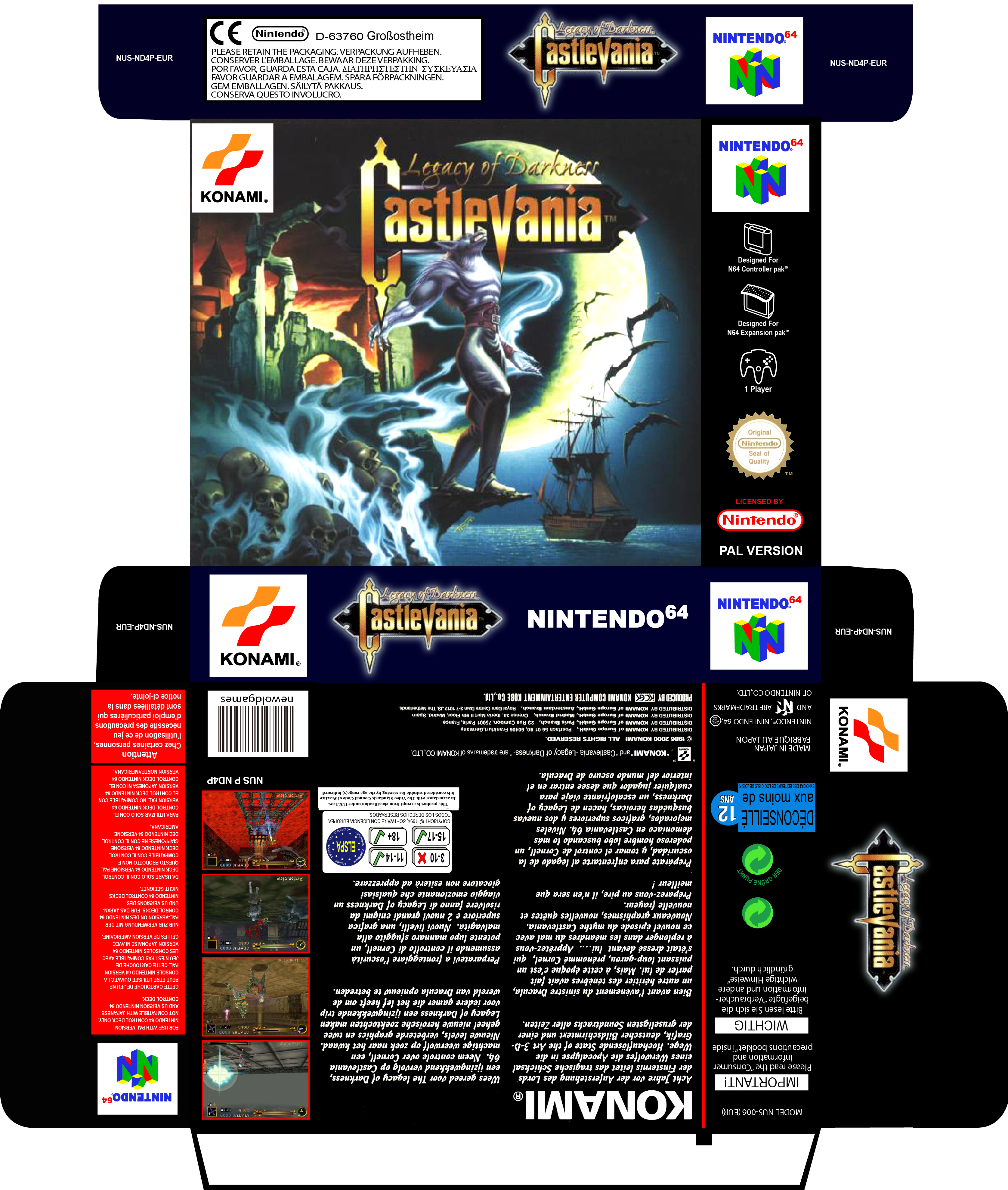 CASTLEVANIA LEGACY PAL EUR CAJA BOX