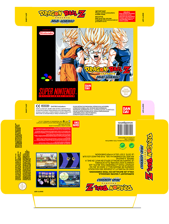 DRAGON BALL HYPER DIMENSION CAJA BOX RETRO