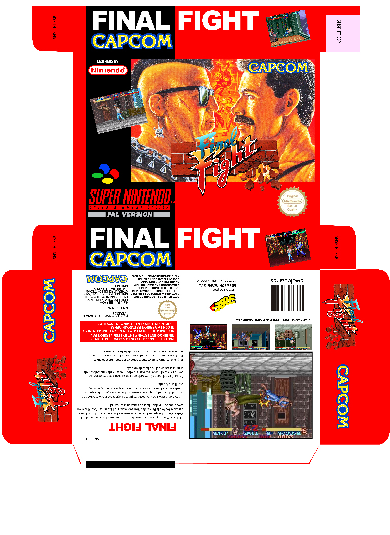 FINAL FIGHT PAL ESPAÑA CAJA BOX RETRO