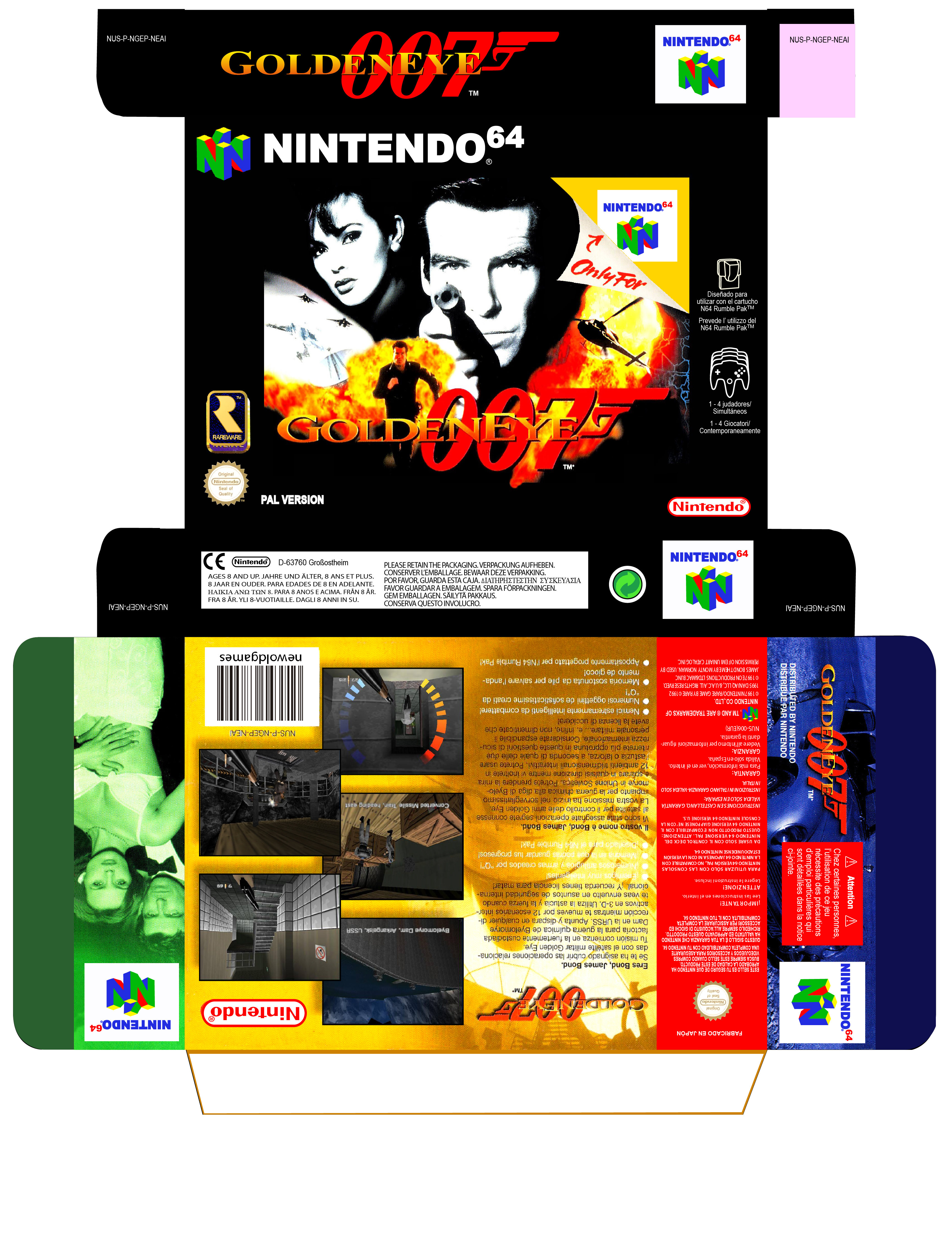 GOLDENEYE 007 PAL EUR ESP CAJA BOX N64