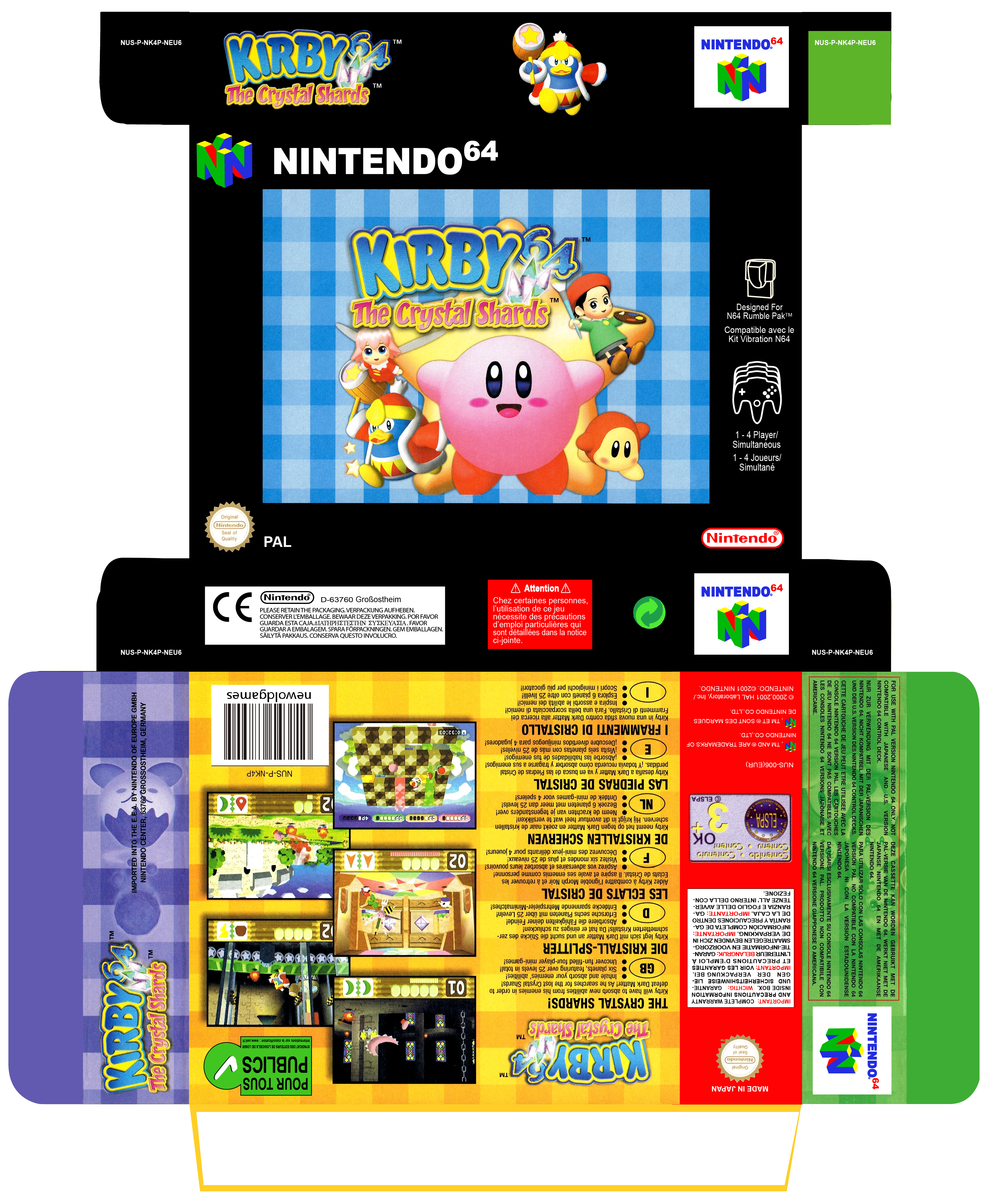 KIRBY CRISTAL SHARDS PAL EUR ESP CAJA BOX