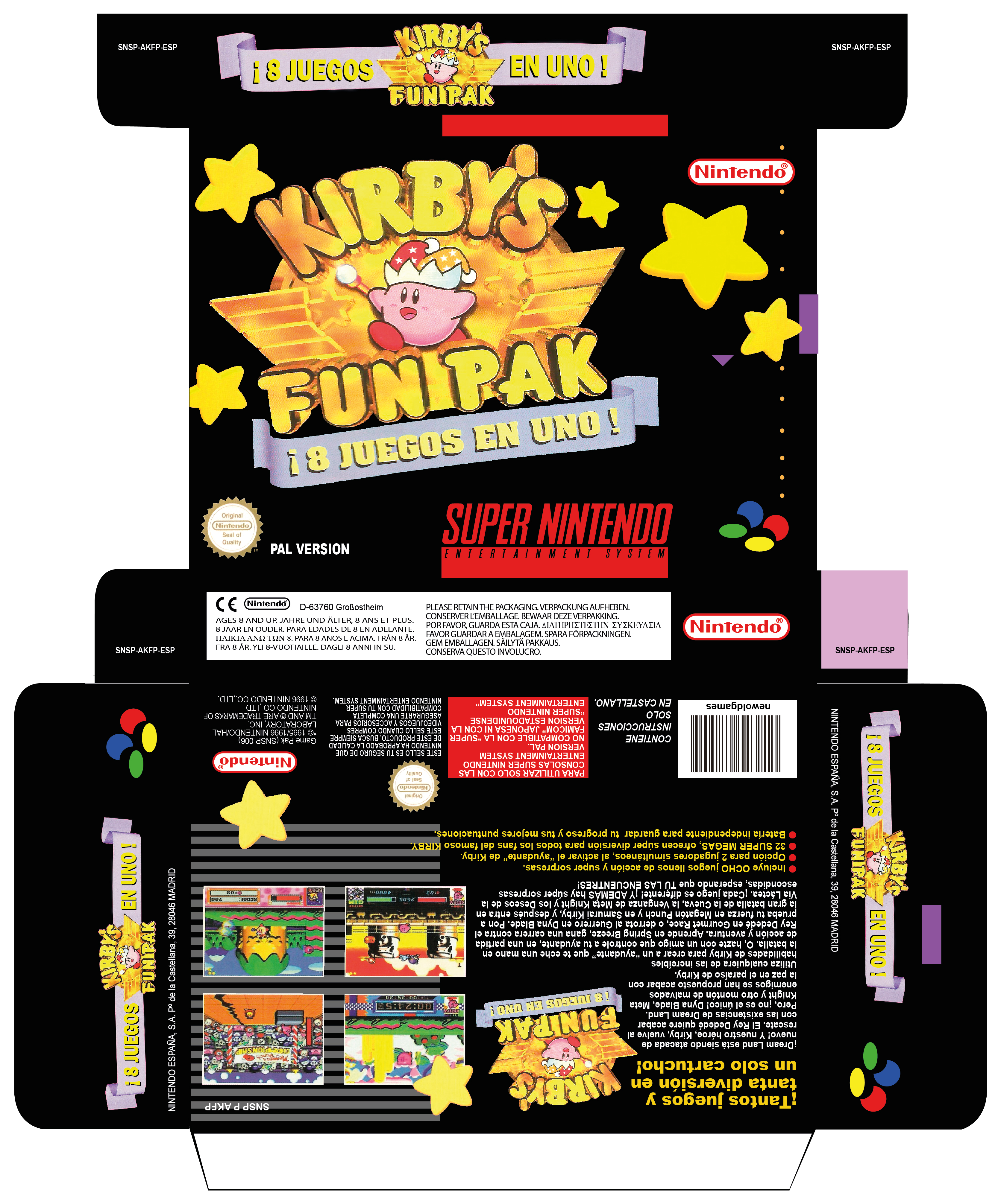 kirby snes fun pak