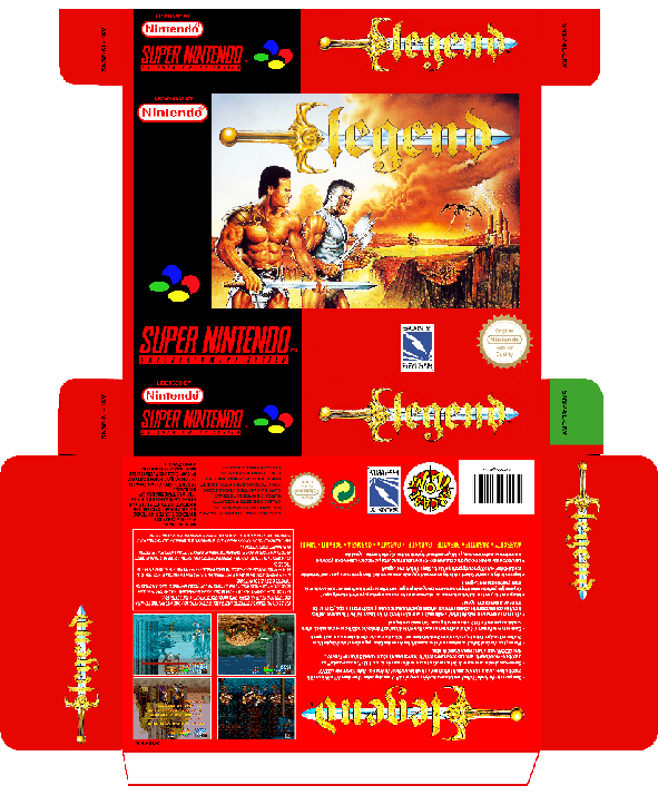 LEGEND PAL EUR ESP PLANTILLA CAJA BOX RETRO