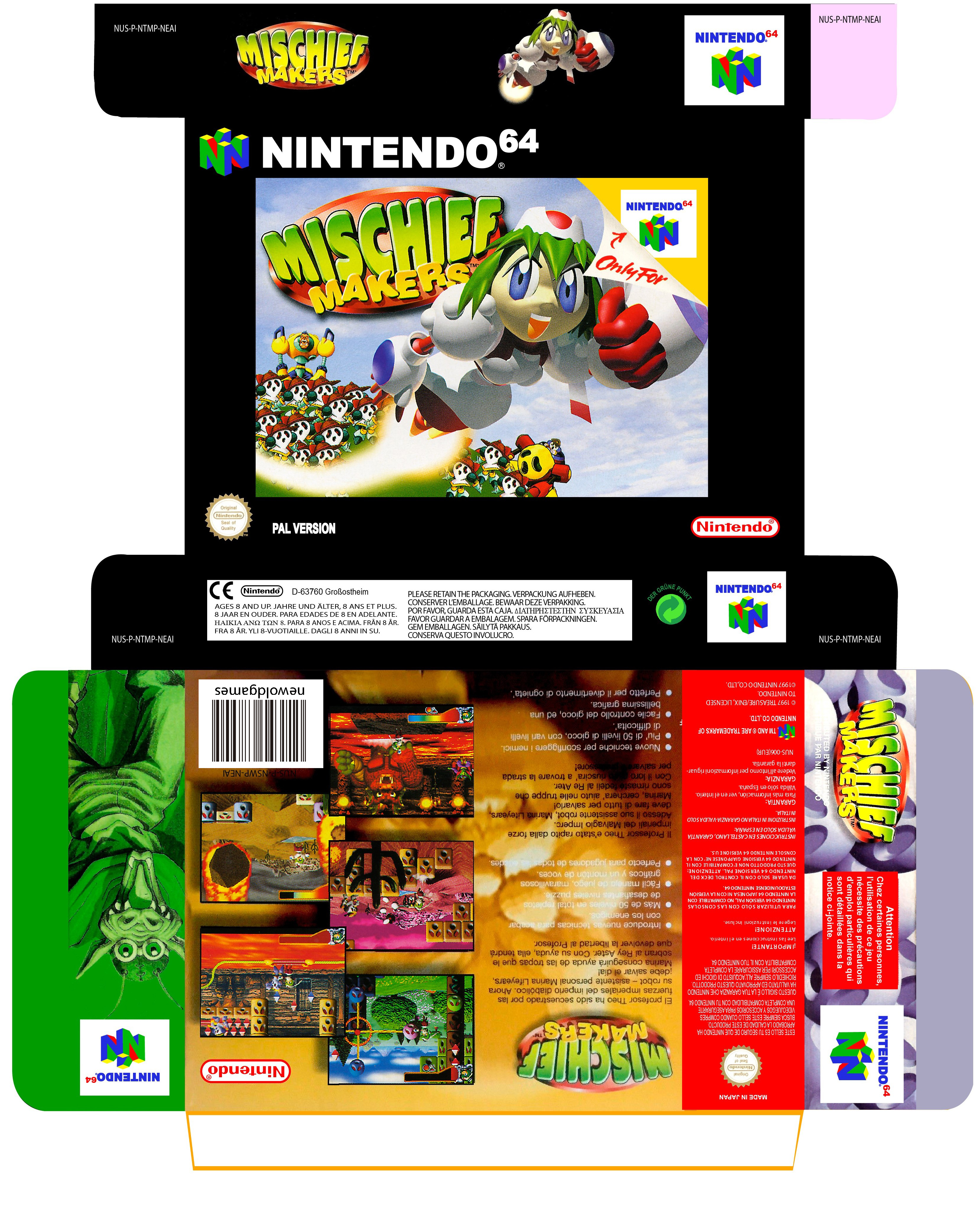 MISCHIEF MAKERS N64 CAJA BOX