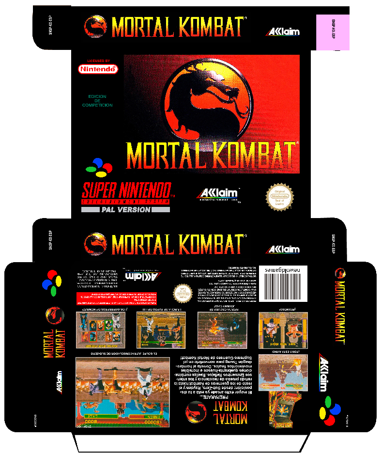 MORTAL KOMBAT SNES CAJA BOX RETRO