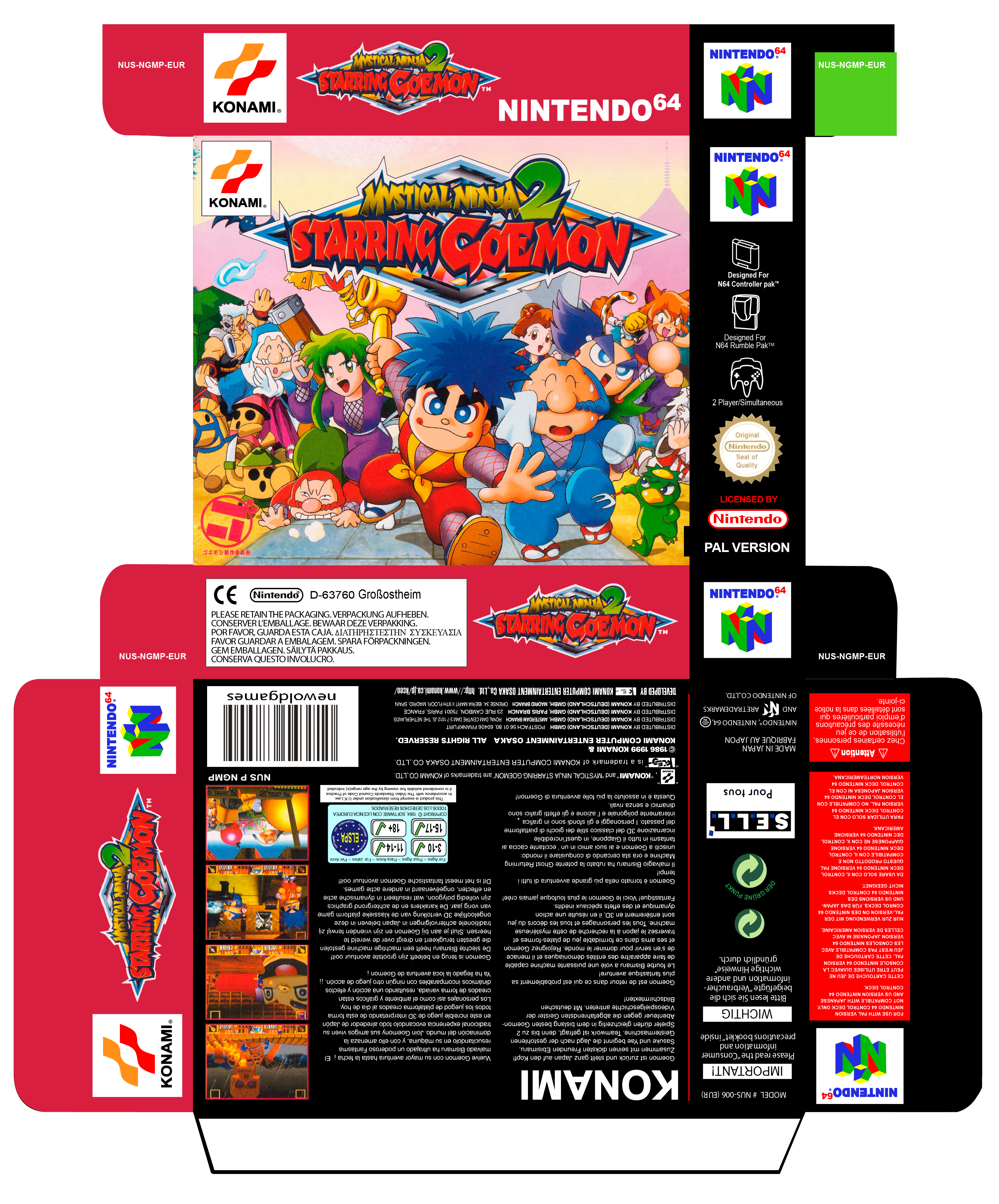 MYSTICAL NINJA NINTENDO 64