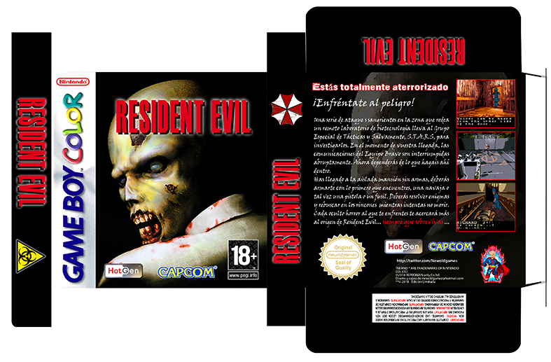 RESIDENT EVIL BETA GAME BOY COLOR CAJA BOX PORTRAIT RETAIL 