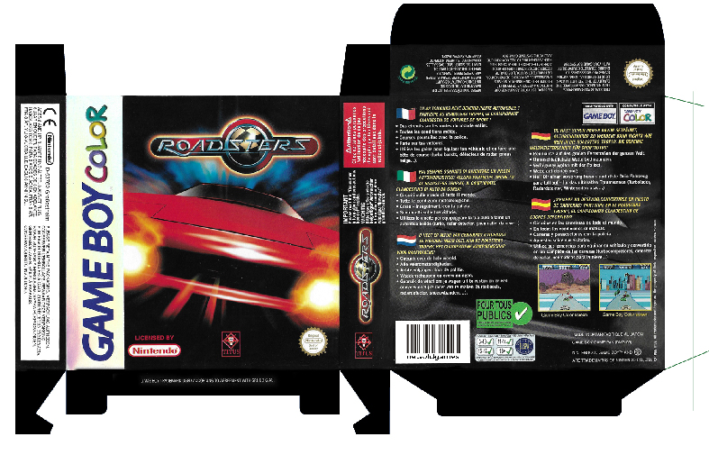 ROADSTERS GAME BOY COLOR CAJA BOX