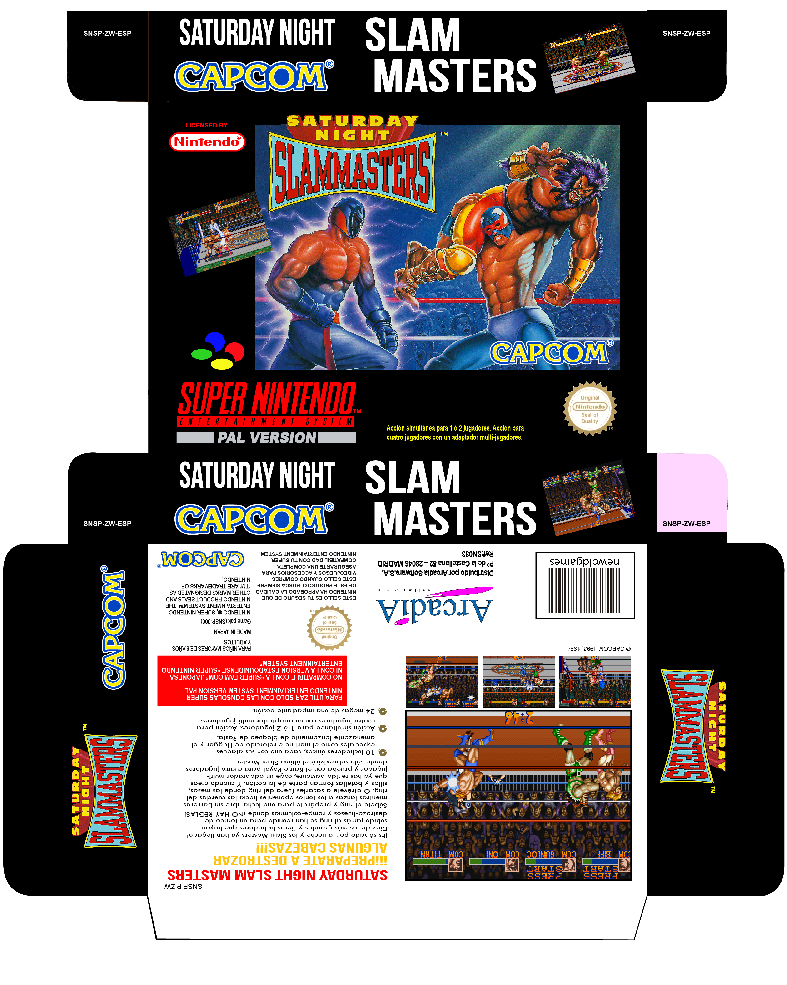 SLAM MASTERS PAL ESP CAJA BOX PORTADA 