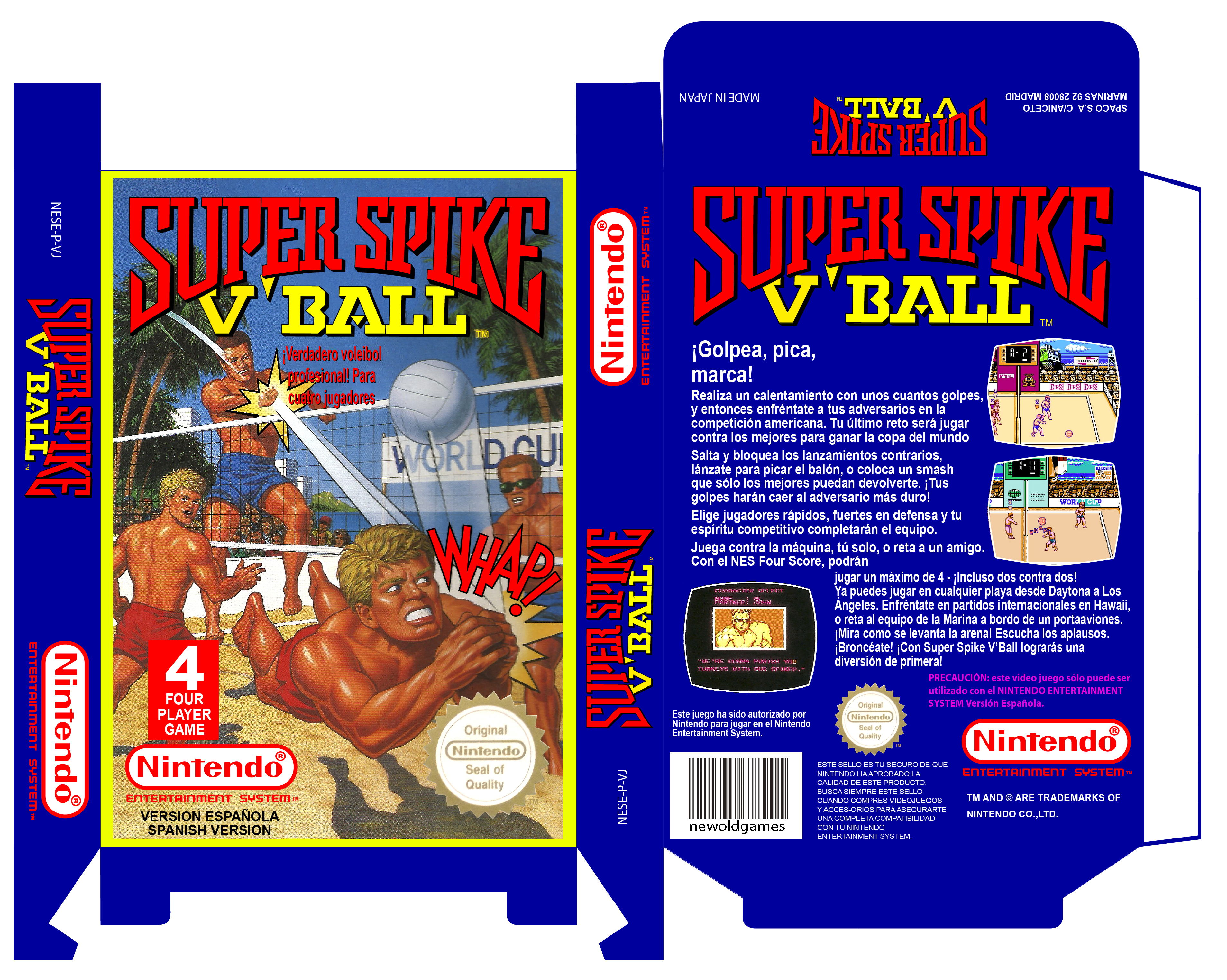SPIKE V'BALL NES NINTENDO PAL ESPAÑA