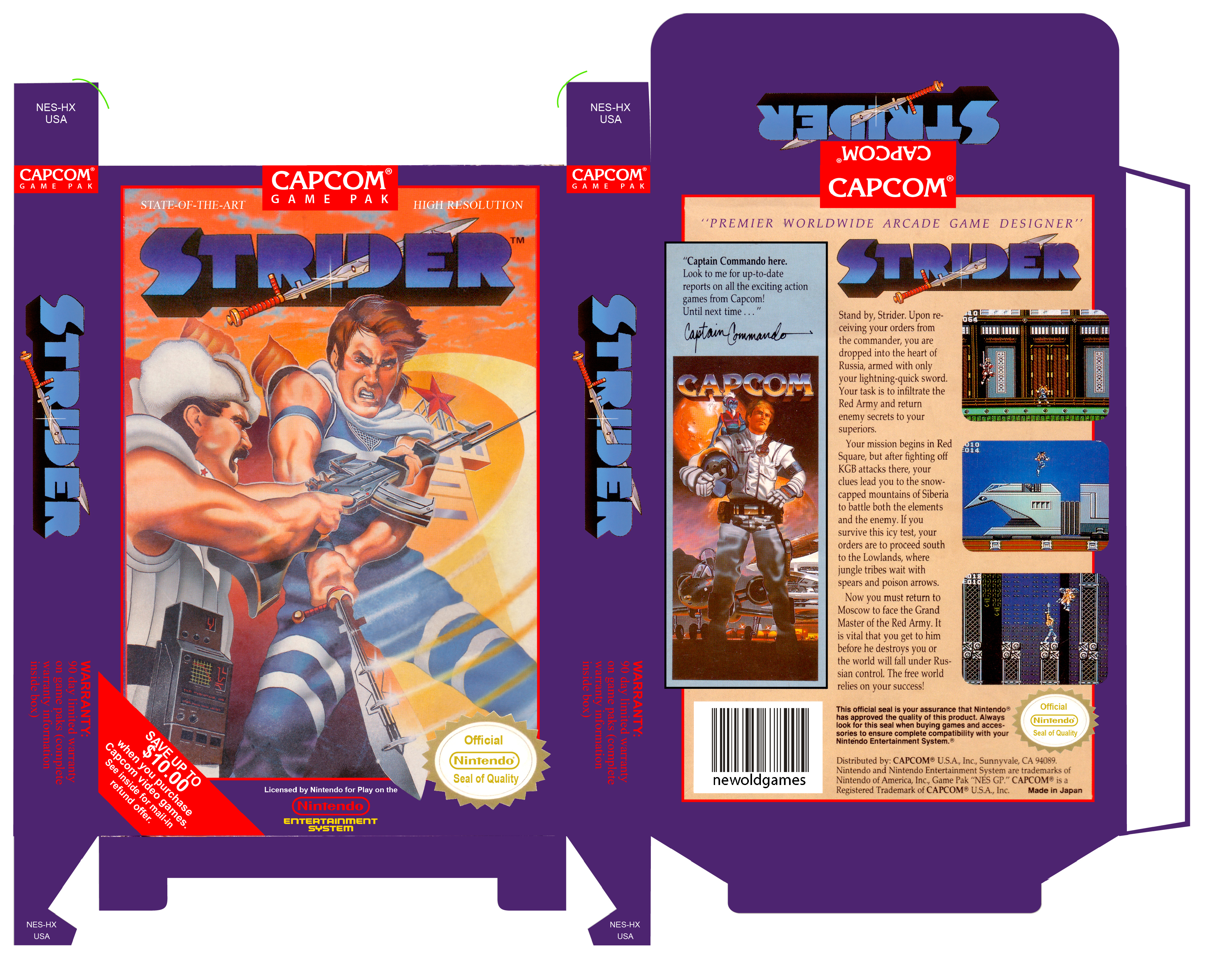STRIDER NTSC NES NINTENDO