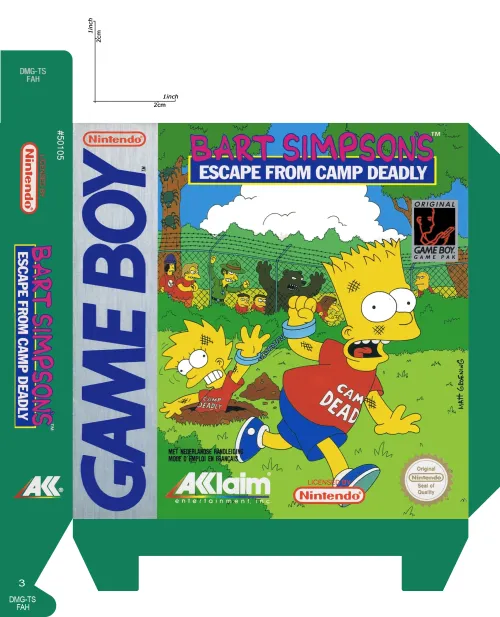 BART SIMPSON'S ESCAPE A4 PAL FAH esaneos