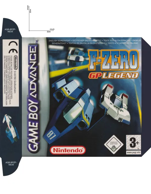 F-ZERO GP LEGEND PAL eur multi A4 escaneos