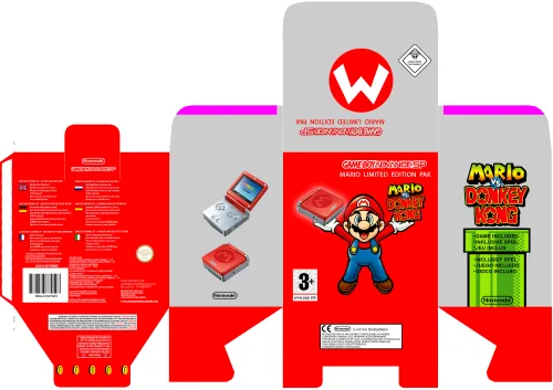 GBA SP MARIO A3 maquetada