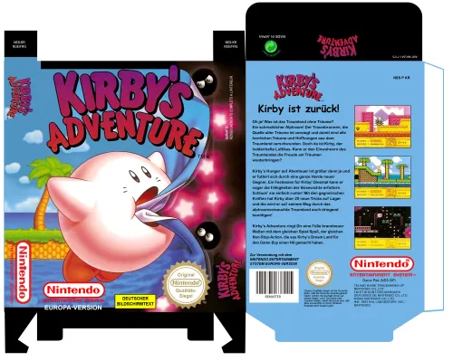 KIRBY'S ADVENTURE maquetada