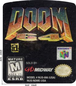 DOOM 64 USA escaneo