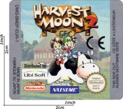 HARVEST MOON 2 sticker escaneo