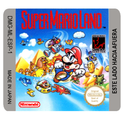 SUPER MARIO LAND STICKER PAL ESP maquetada
