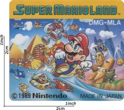 SUPER MARIO LAND sticker JAP escaneo