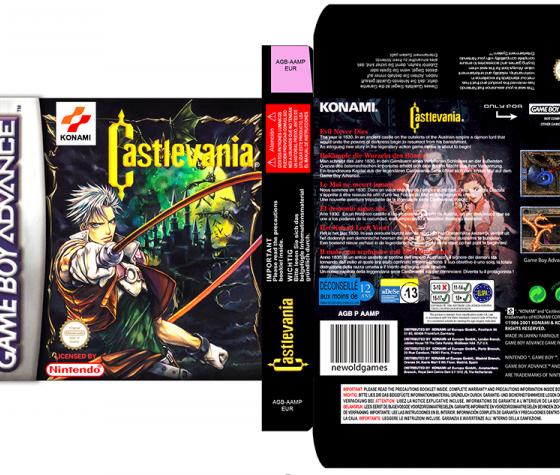CASTLEVANIA CIRCLE OF THE MOON CAJA BOX PORTRAIT RETRO REPRO BOX