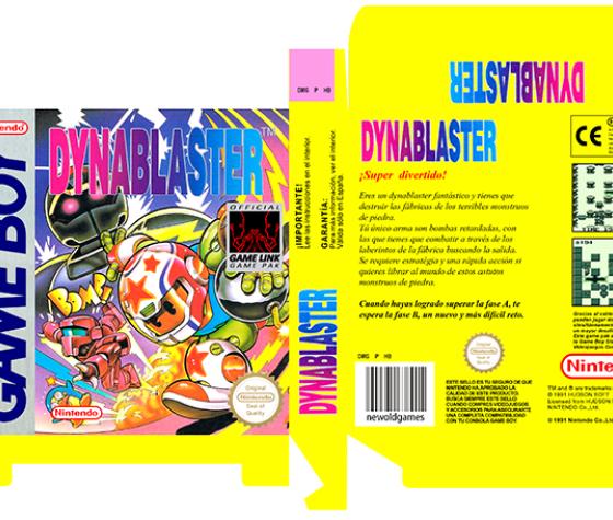 DYNABLASTER CAJA PORTRAIR PAL ESPAÑA NINTENDO REPRO RETRO ORIGINAL