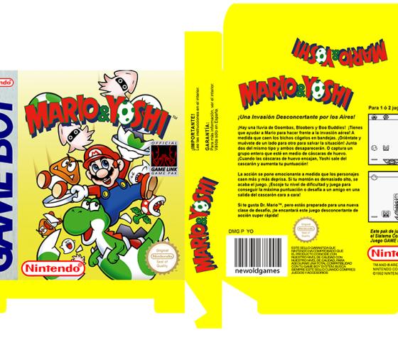 MARIO Y & YOSHI CAJA PORTRAIR PAL ESPAÑA NINTENDO REPRO RETRO ORIGINAL