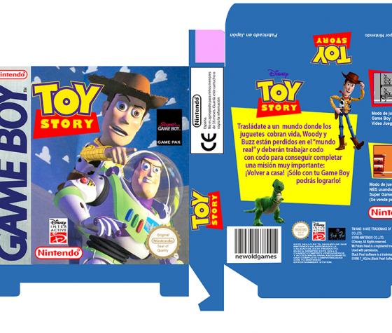 caja box portrait nintendo repro retro toy story game boy gb
