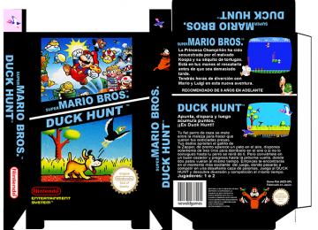 2 EN 1 MARIO BROS DUCK HUNT CAJA BOX RETRO REPRO BOX CUSTOM PAL ESPAÑA