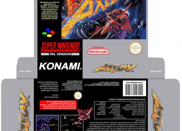 AZELAY PAL ESP SNES CAJA BOX PLANTILLA COVER RETRO