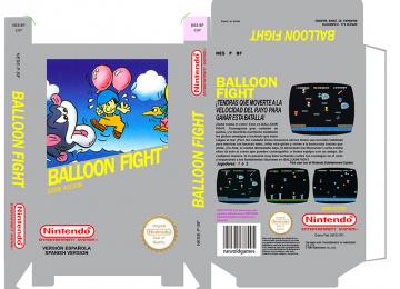 BALOON FIGHT CAJA BOX RETRO REPRO PAL ESPAÑA NINTENDO NES 