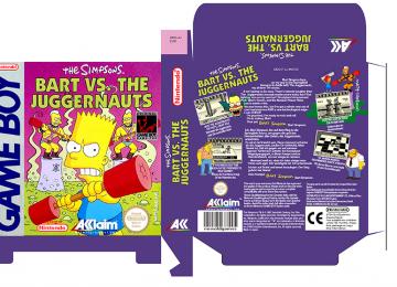 BART VS JUGGERNAUT PAL EUR NO ESP CAJA BOX PORTRAIT RETRO REPRO