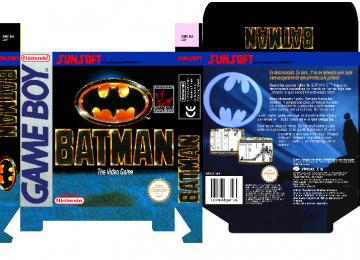 BATMAN GAME BOY CAJA BOX