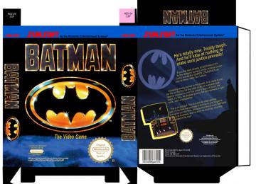 BATMAN PAL ESPAÑA CAKA NINTENDO 8 BIT RETRO REPRO CAJA BOX PORTRAIT