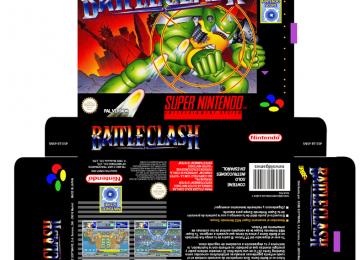 BATTLECLASH CAJA BOX PORTRAIR RETRO REPRO SUPER NINTENDO SNES 