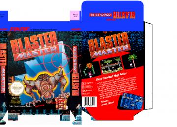 BLASTER MASTER NES CAJA RETRO BOX PLANTILLA PAL ESPAÑA