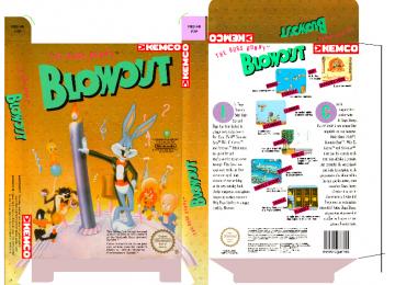 BLOW OUT NES CAJA RETRO 8 BIT PLANTILLA BOX PAL ESPAÑA