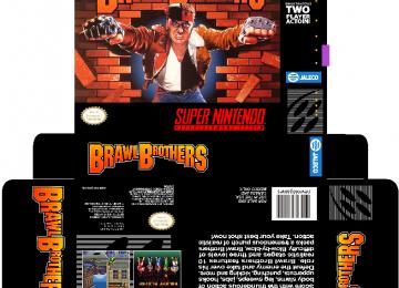 BRAWL BROTHERS CAJA BOX PLANTILLA SNES