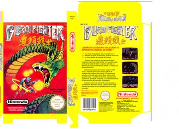 BURAI FIGHTER PAL ESP CAJA BOX PORTRAIT RETRO REPRO BOX NINTENDO NES 8 BIT 