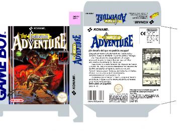 THE ADVENTURES OF CASTLEVANIA GAME BOY CAJA PAL ESP BOX