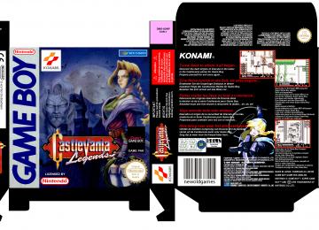 CASTLEVANIA LEGENDS PAL EUR ESP GAME BOY CAJA BOX