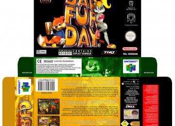 CONKER BAD FUR DAY NINTENDO 64 N64