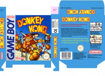 DONKEY KONG GAME BOY CAJA BOX PORTRAIT RETRO REPRO NINTENDO PAL ESPAÑA