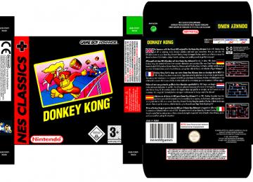DONKEY KONG CLASSIC GAME BOY ADVANCE CAJA REPRO RETRO BOX PORTRAIT NINTENDO OFICIAL BOX