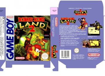 DONKEY KONG LAND 2 GAME BOY CAJA PAL ESPAÑA BOX