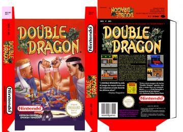 DOUBLE DRAGON NINTENDO 8 BIT RETRO REPRO BOX CAJA PORTRAIT NINTENDO