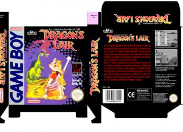 DRAGON'S LAIR GAME BOY GB CAJA RETRO REPRO OFICIAL BOX PORTRAIT