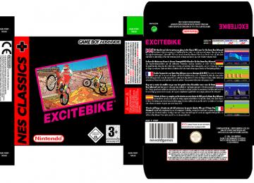 EXCITE BIKE PAL EUROPA ESPAÑA GAME BOY ADVANCE CAJA BOX RETRO REPRO REPLICA