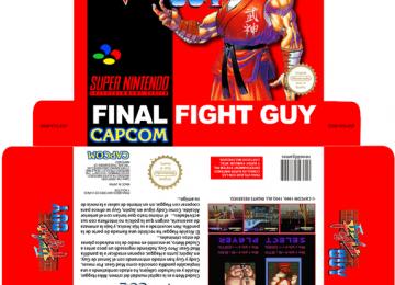 FINAL FIGHT GUY PAL ESPAÑA CUSTOM SNES CAJA BOX PLANTILLA RETAILO BOX