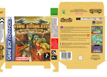 FIRE EMBLEM THE SACRED STONES CAJA BOX PORTRAIT NINTENDO BOX GAME BOY ADVANCE ESPAÑA PAL EUR